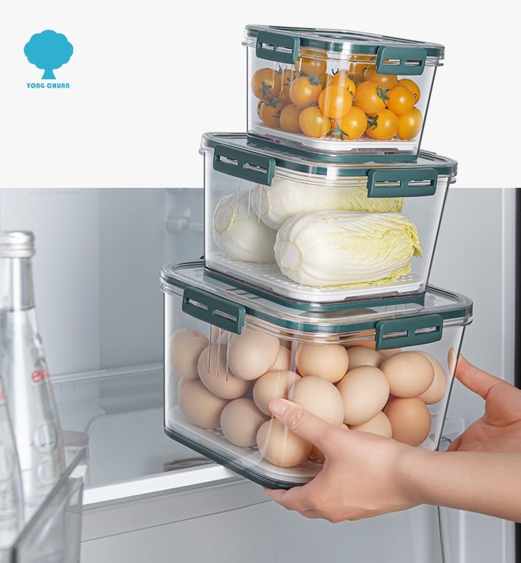 3 Piece Stackable Food Storage Containers