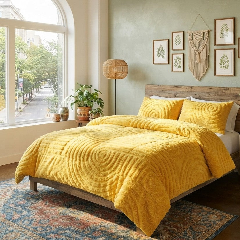 Heavy Warm Woolen Duvet Set 6 × 7 ft