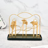 Gold Stand Glass Holder