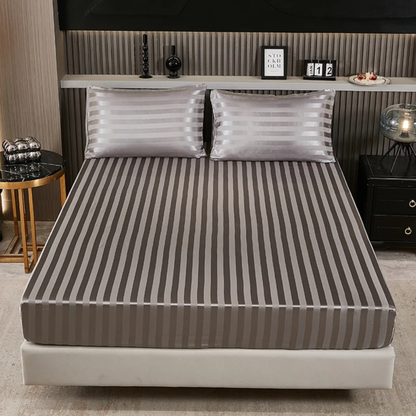 Striped Cotton Bedsheet Set
