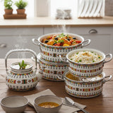 5Pcs Floral Cookware Set