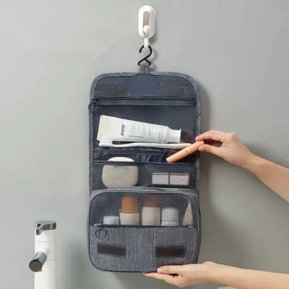 Portable Cosmetic Makeup Toiletry Bag with Hook