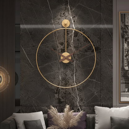 60cm gold open-frame decorative wall clock.