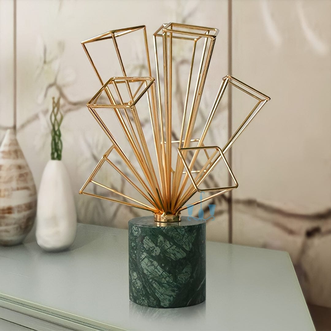 Creative metal craft décor, artistic and modern home accent for living room, office, or display.
