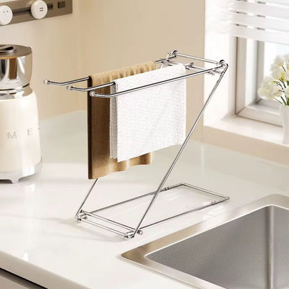 Stainless Steel Dish Cloth Towel Rack