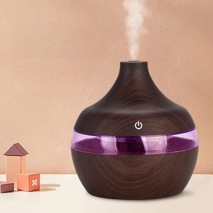 Compact 300ml air humidifier in white for home or office use.