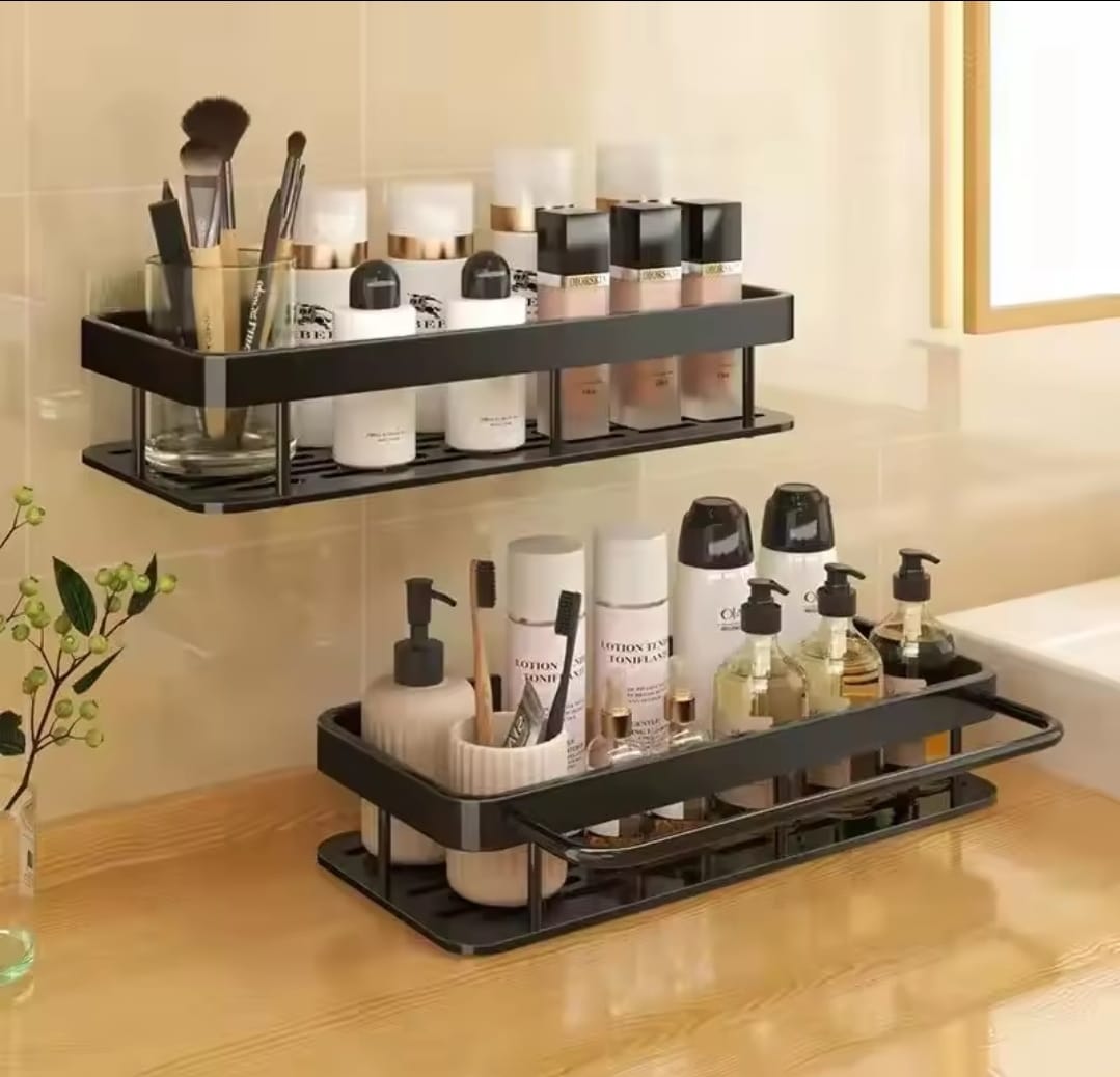 2pcs Aluminum Shelf with Towel Holder