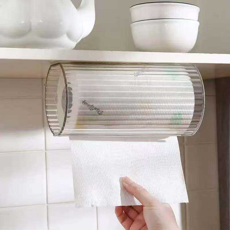 Wall-Mounted Bathroom Tissue & Kitchen Paper Holder