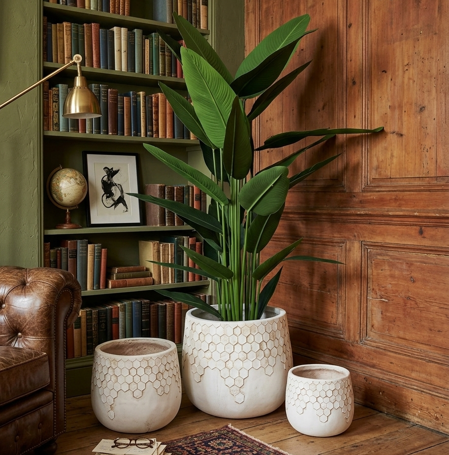 Ribbed Indoor and Outdoor Plant Pots