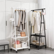 Gemelli Colllection floor to ceiling coat rack minimalist vertical clothes hanger stand bedroom foyer dressing area clothing organiser modern space saving clothes rack adjustable storage rack