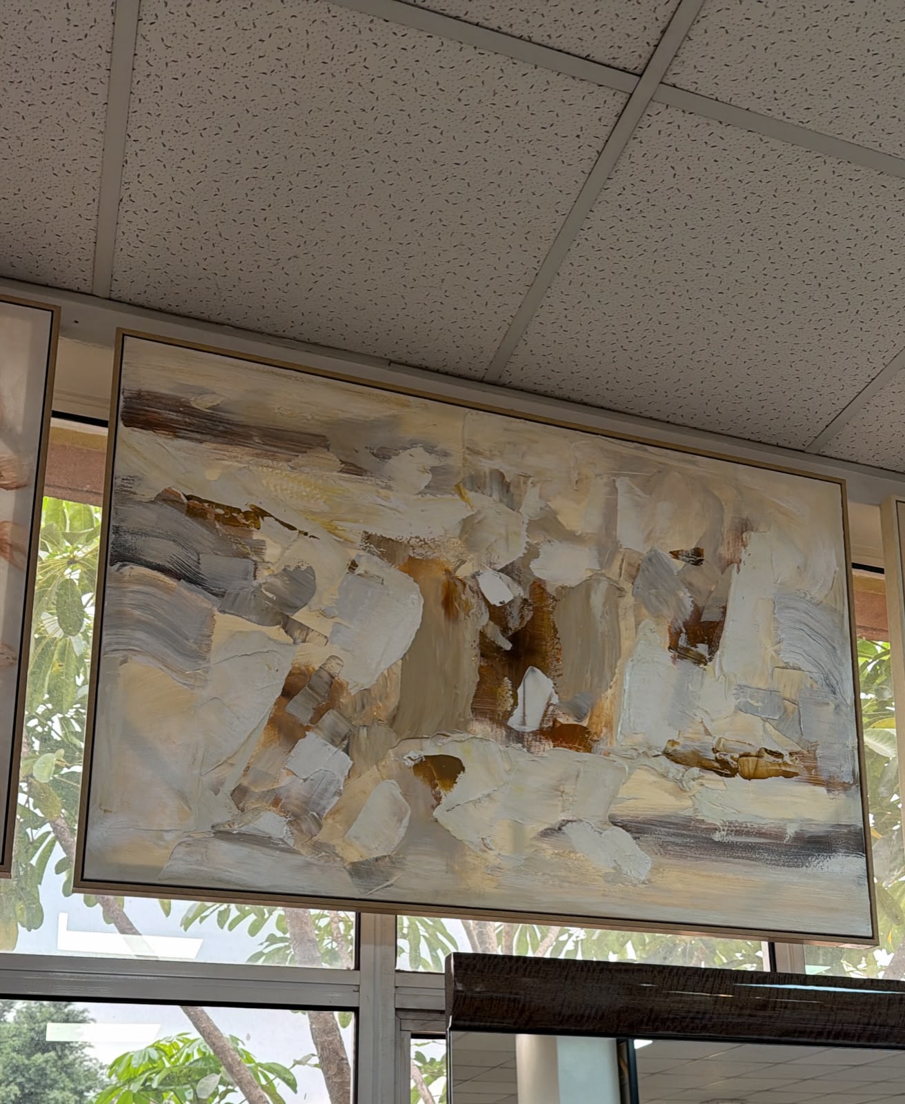 Abstract Oil Painting With Frame