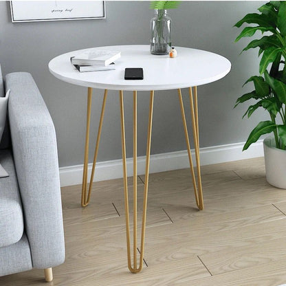 50×50cm luxurious and minimalist side table in white or black for living room or balcony use