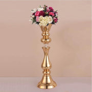 Elegant gold decorative flower vase for home and table décor