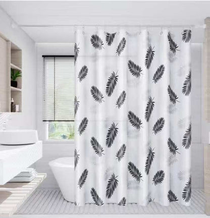 Shower Curtain with Hooks 180 × 200 cm
