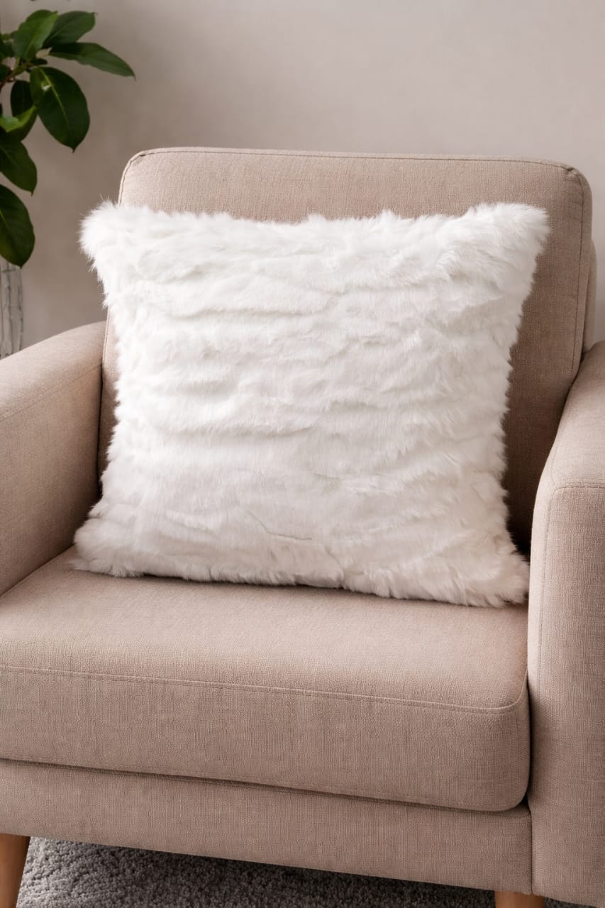 Faux Fur Cushion Cover 45 × 45 cm