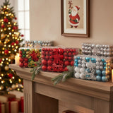 102pcs Christmas Balls Ornaments