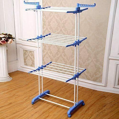 Portable Movable Clothes Drying Rack