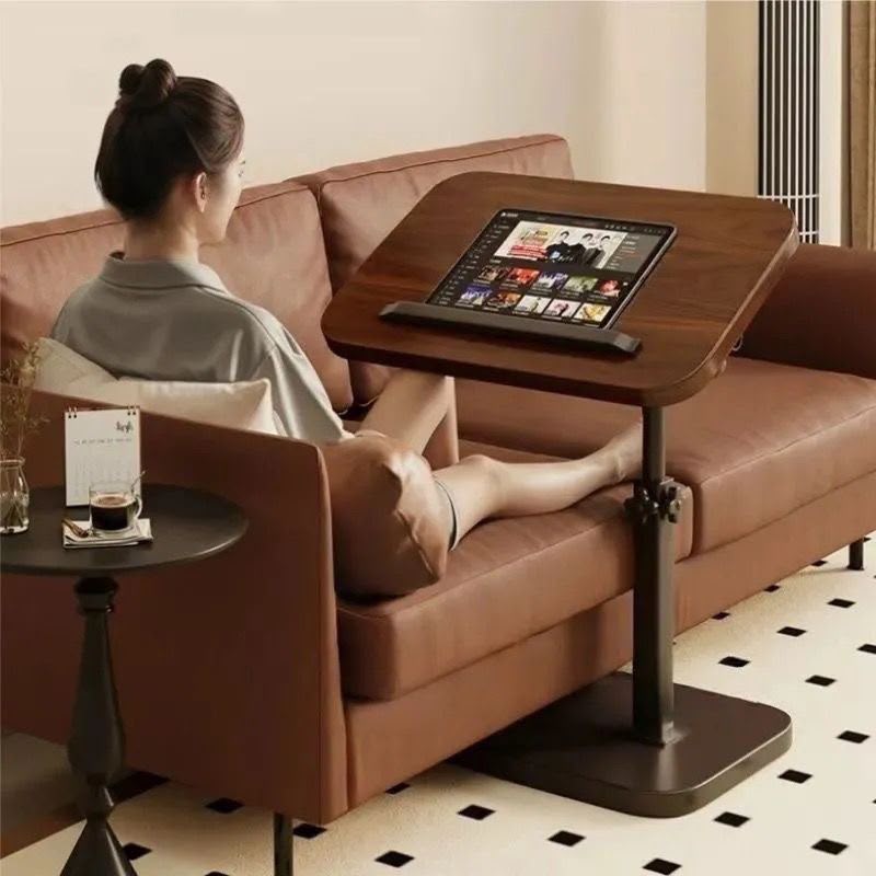 adjustable C shaped side table laptop table height adjustable mobile desk 40x30cm adjustable from 45 to 80cm