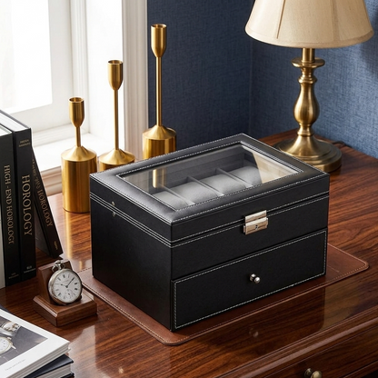 20 Slot Leather Watch Organizer