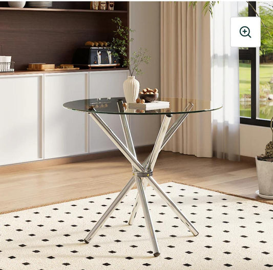 Round Glass Table