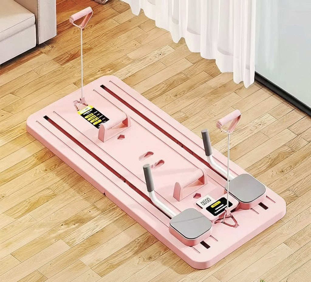 Multifunctional Pilates Board with Ab Wheel