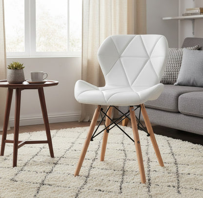 Leather Padded Nordic Butterfly Dining Chair