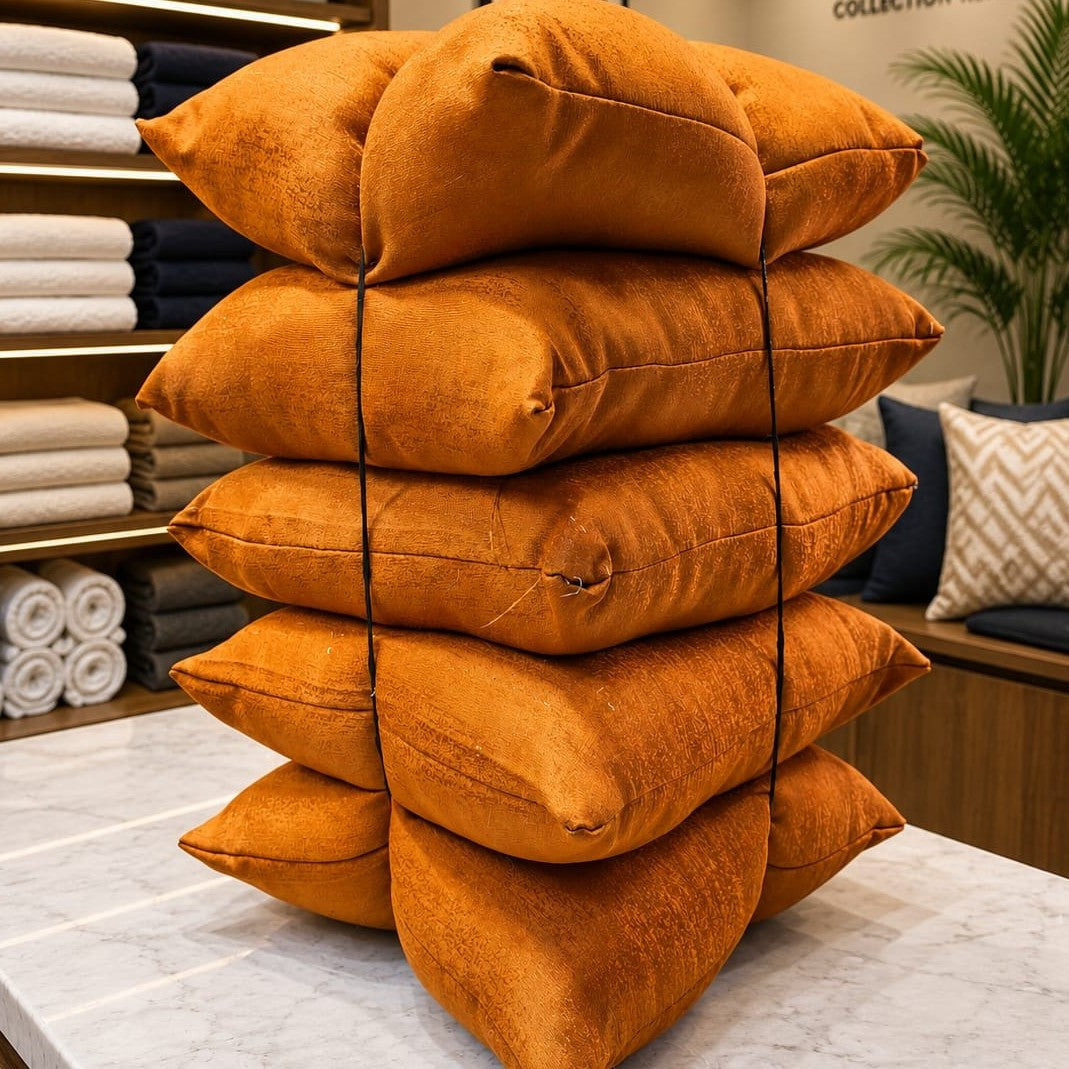5Piece Throw Pillow Set with Zipper