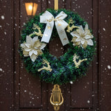 40CM Christmas Wreath With Gold Decorations