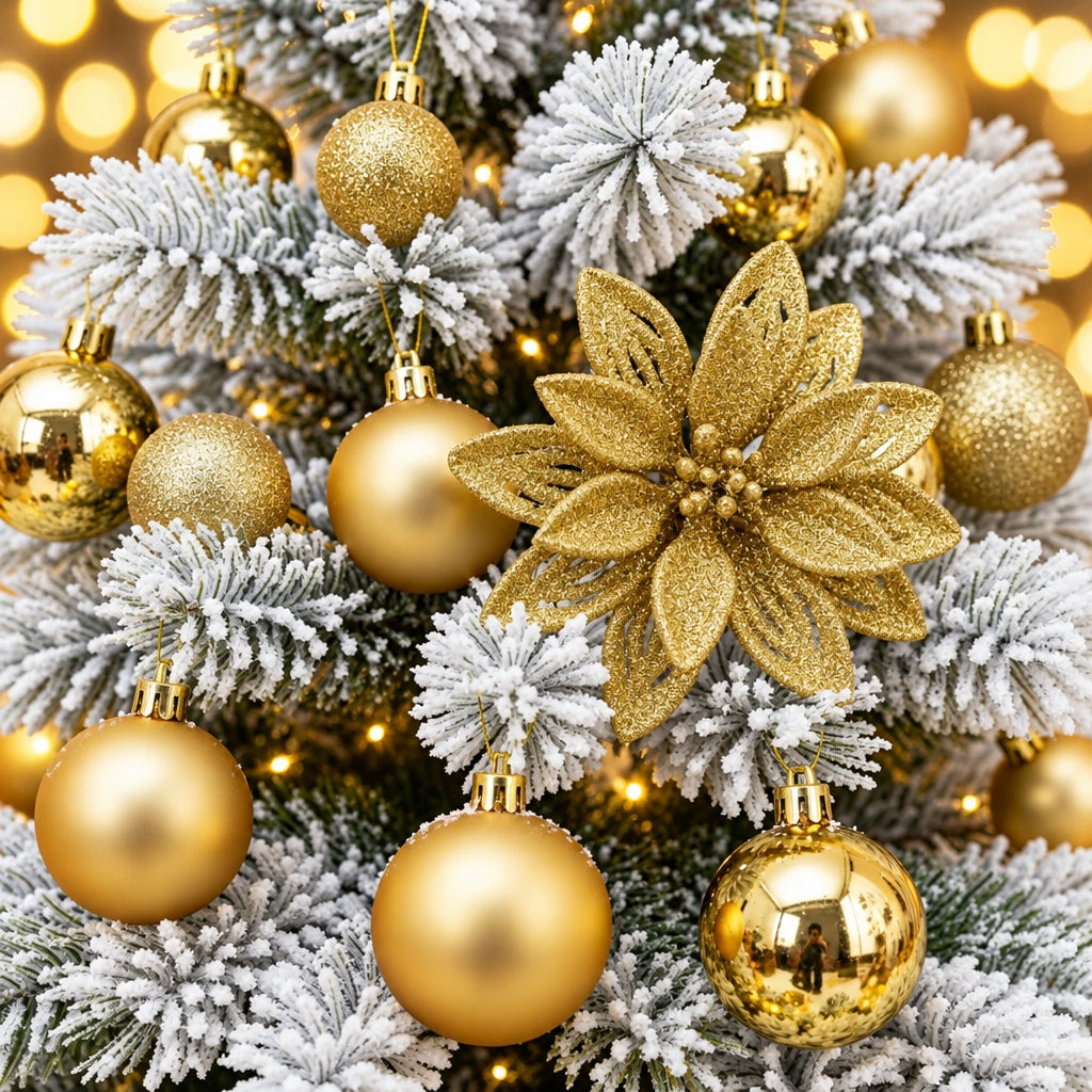 24pc 8cm Christmas Decoration Balls Set for Christmas Tree Décor