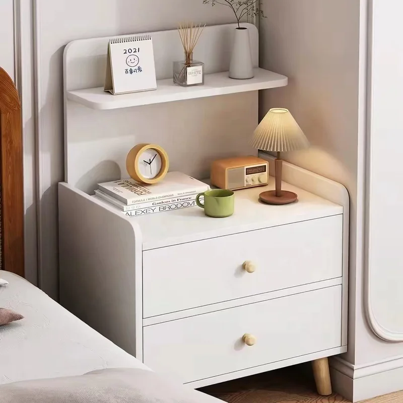 Minimalist Wooden Bedside Table with Drawer