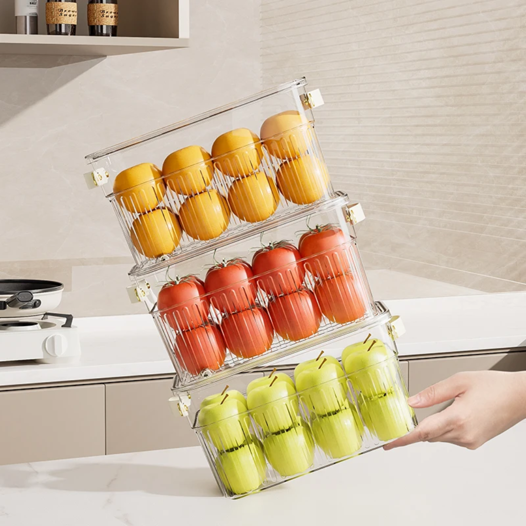 Stackable Acrylic Fridge Containers