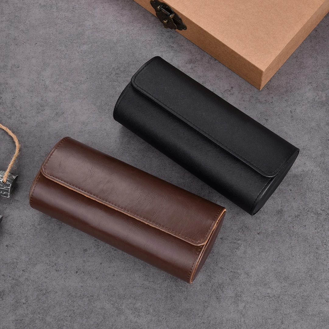 3-in-1 Leather Watch Organizer