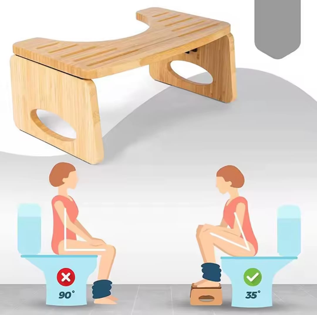 Bamboo Toilet Foot Stool