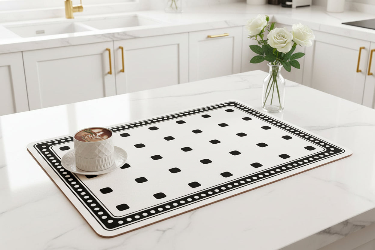 Super Absorbent Non-Slip Dish Drying Mat