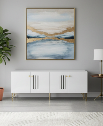 Five-foot TV stand designed for modern home entertainment setups.