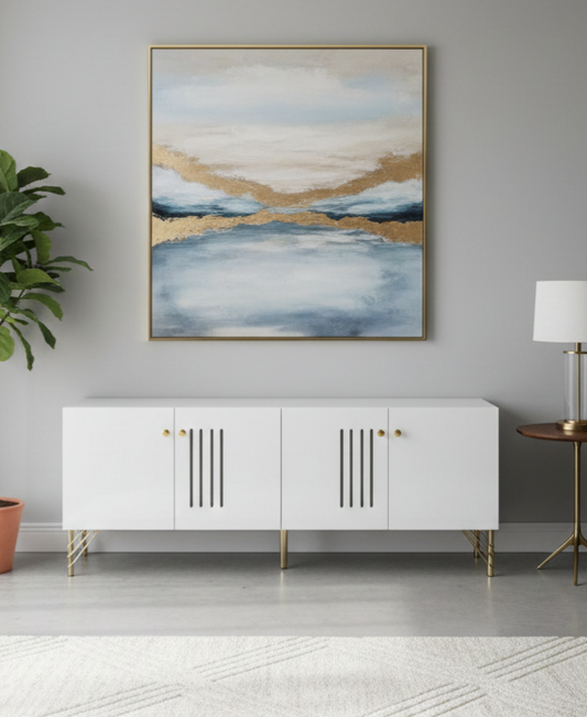 Five-foot TV stand designed for modern home entertainment setups.