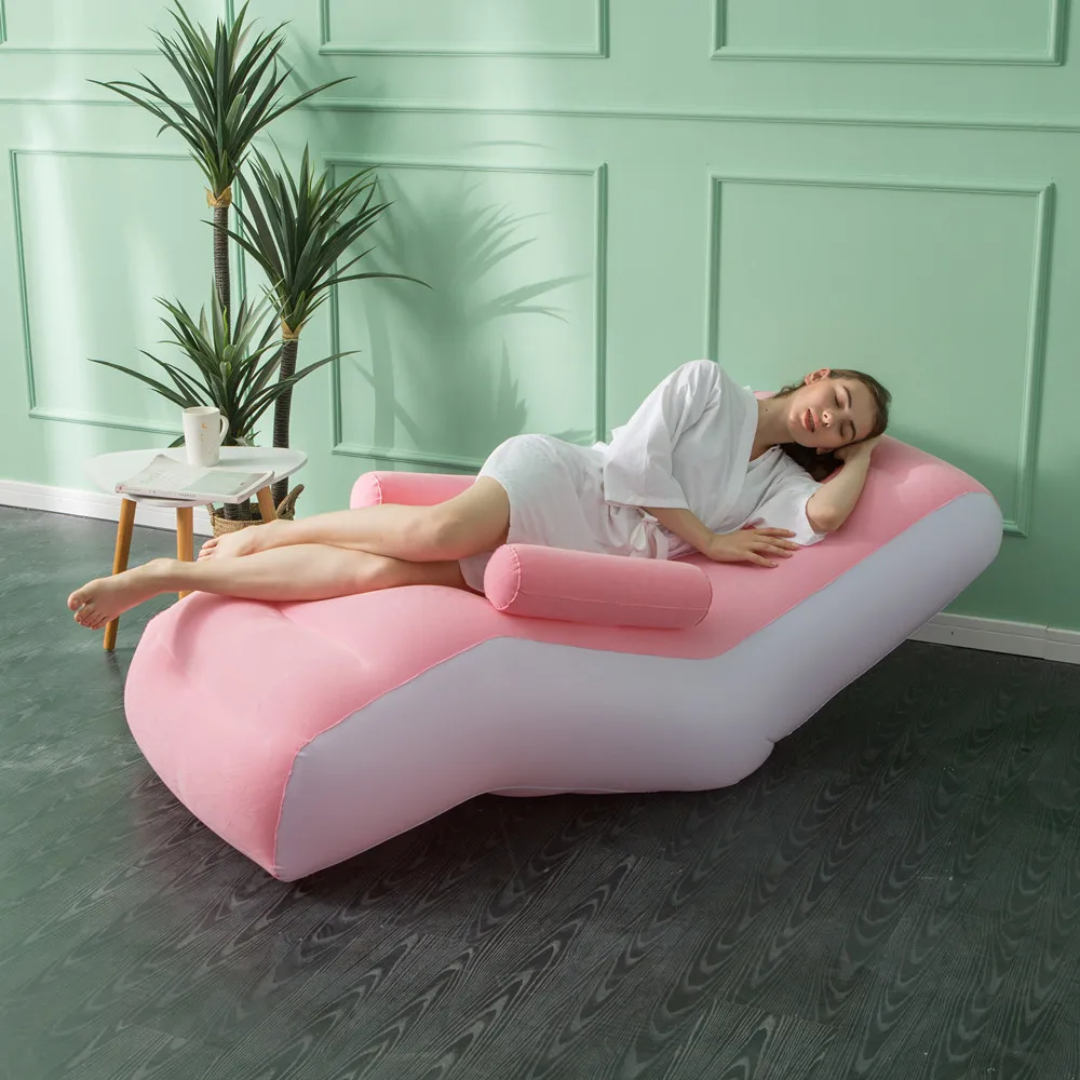 Lazy Sofa Inflatable Outdoor Sofa Chair Recliner Bed