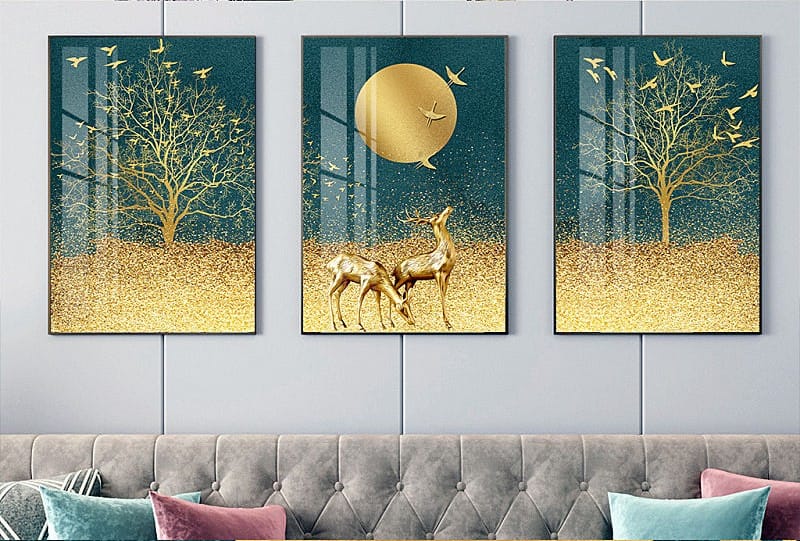3Pc Wooden Wall Hangings