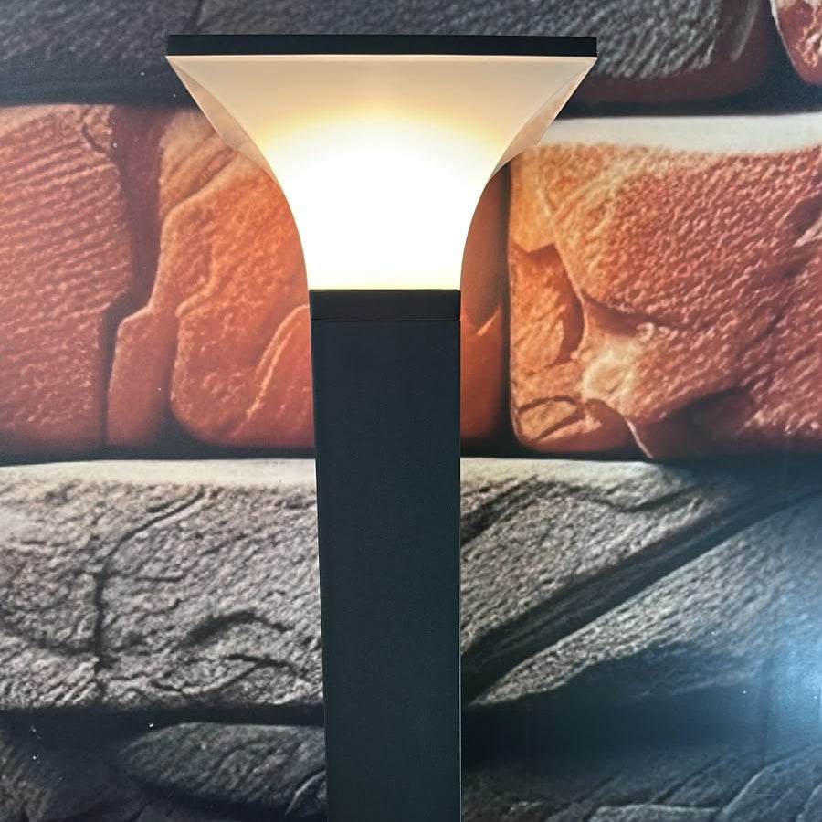 E27 gate light fitting for outdoor entrance, gate pillar, and boundary wall lighting LL 7482-65-BK - Gemelli Collection