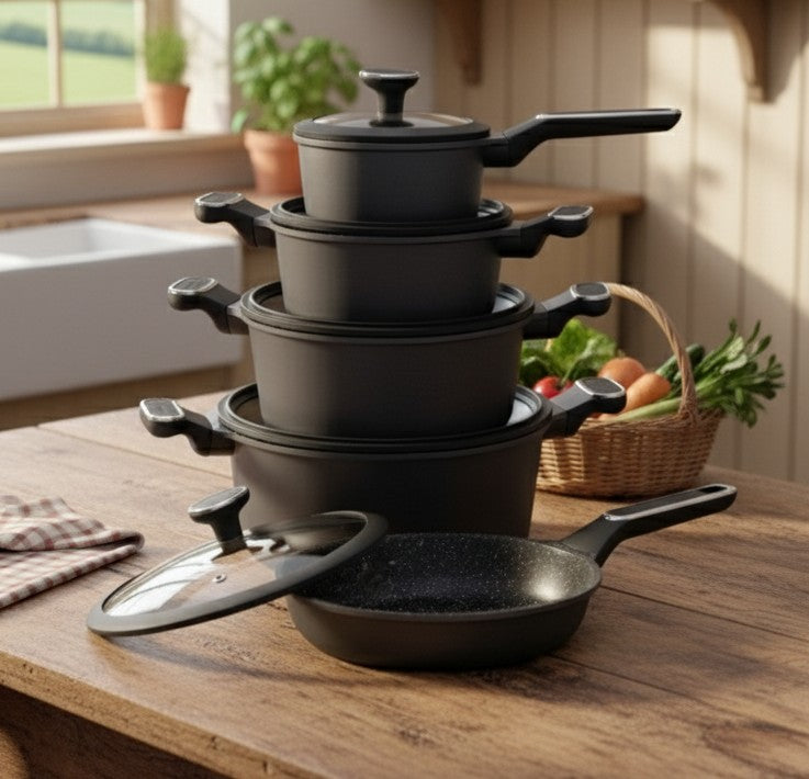 10Pc Edenberg Nonstick Cooking Pots