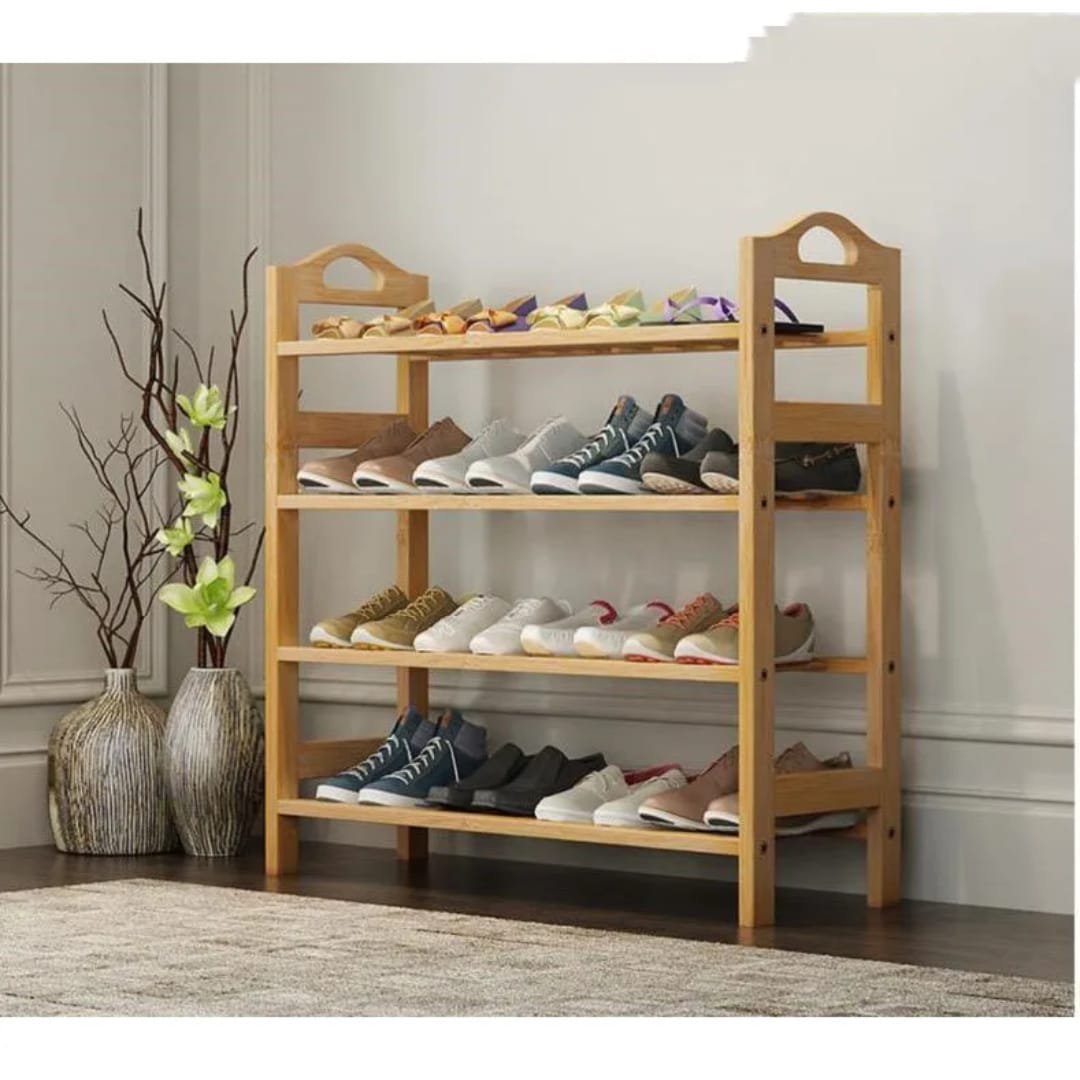 Bamboo Shoe Rack 4 layer