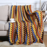 Bohemian Knitted Throw Blanket