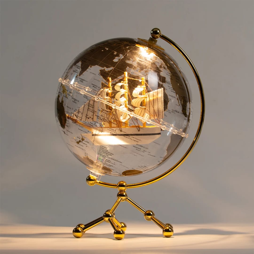 LED Globe With World Map