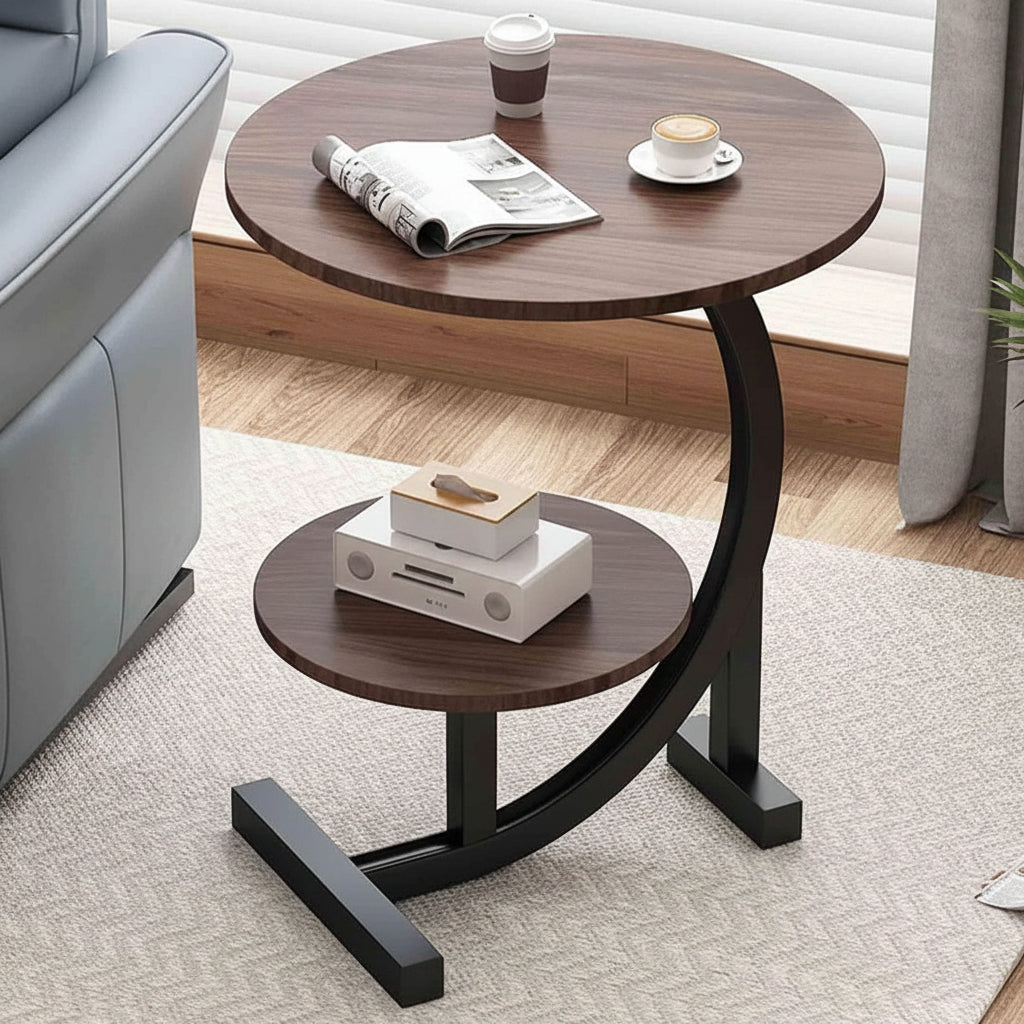 Double Layer Flower Shape Side Table
