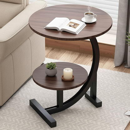 Double Layer Flower Shape Side Table