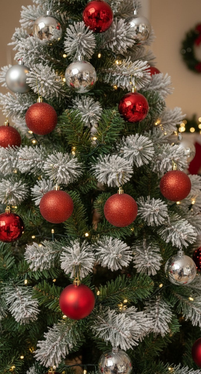 24Pcs Christmas Balls Decor Set