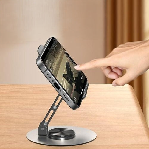 Alloy Mobile Phone Holder With Infinite Rotation