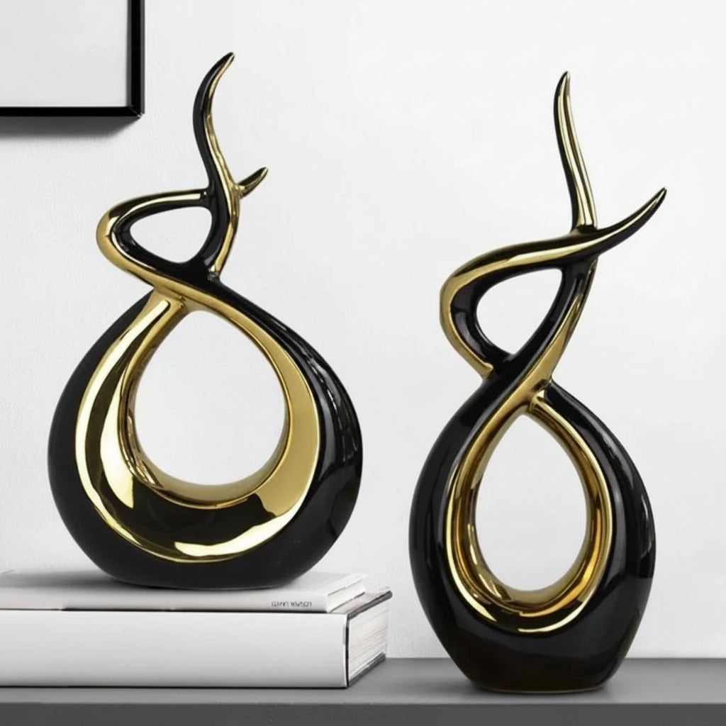 2 Piece Ceramic Decorative Ornaments