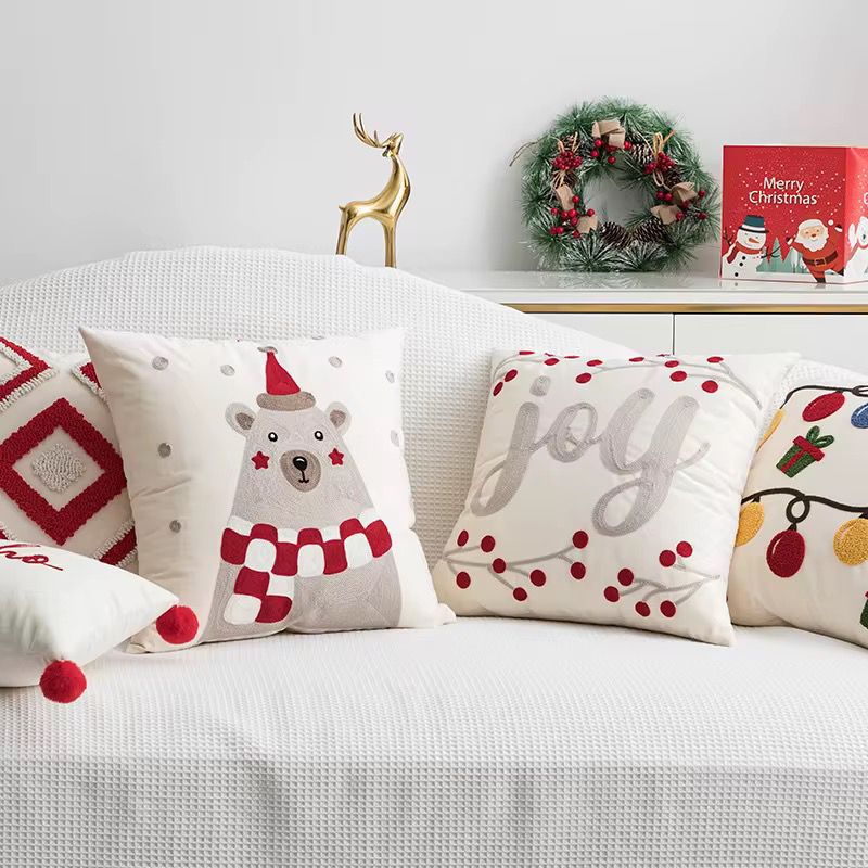 3Pcs Christmas Themed Pillow Covers