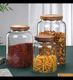 Borosilicate Glass Storage Jar With Acacia Lid